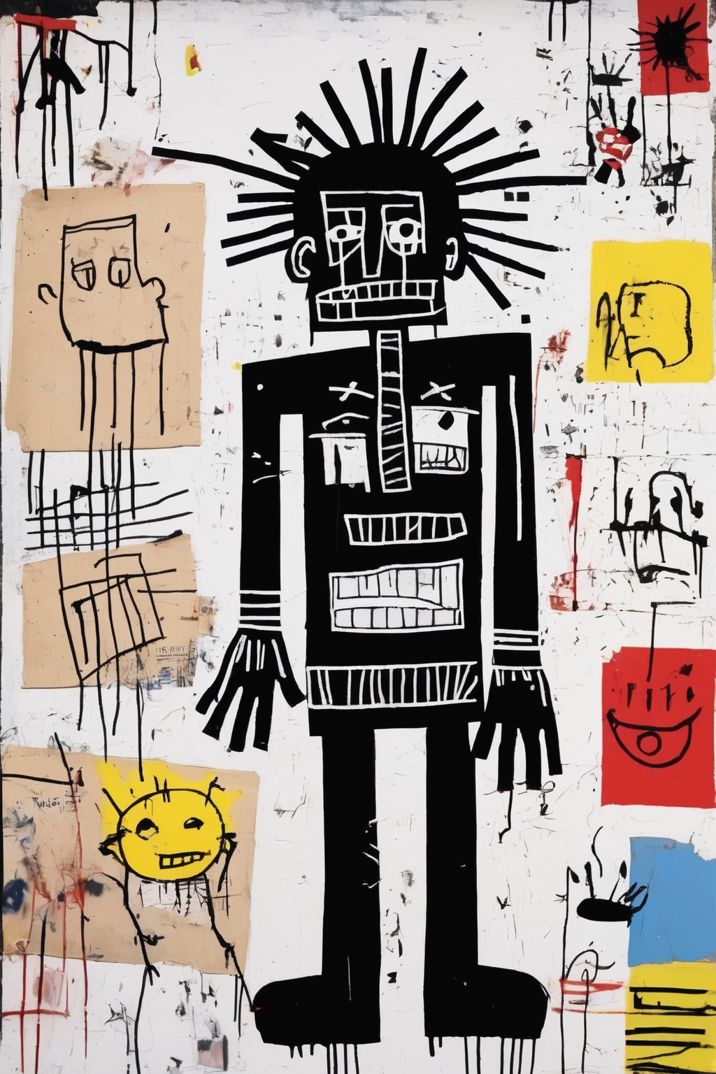 00006-2201604417-Jean-Michel Basquiat Style - make an artwork with the feeling of Basquiat's Untitled but with the style of street artist Banksy.png